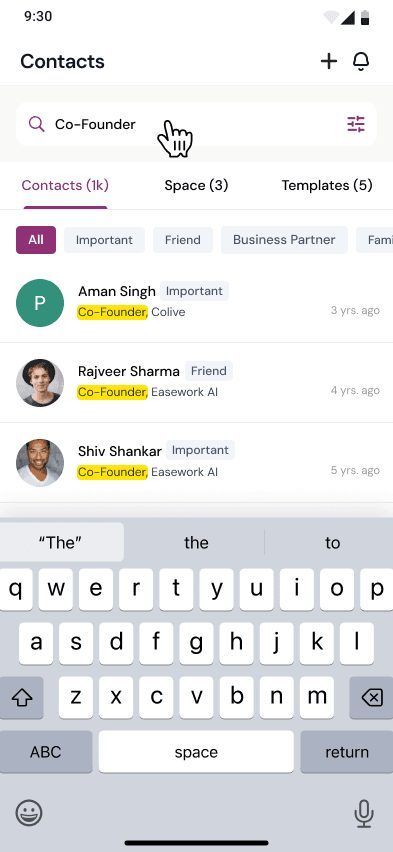 Deep Smart Search Interface Mockup